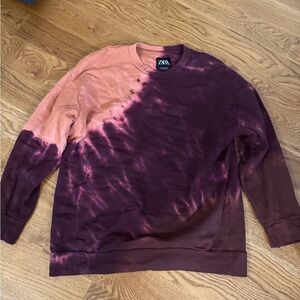 Zara women’s Tie-Dye sweatshirt - Purple and Pink
